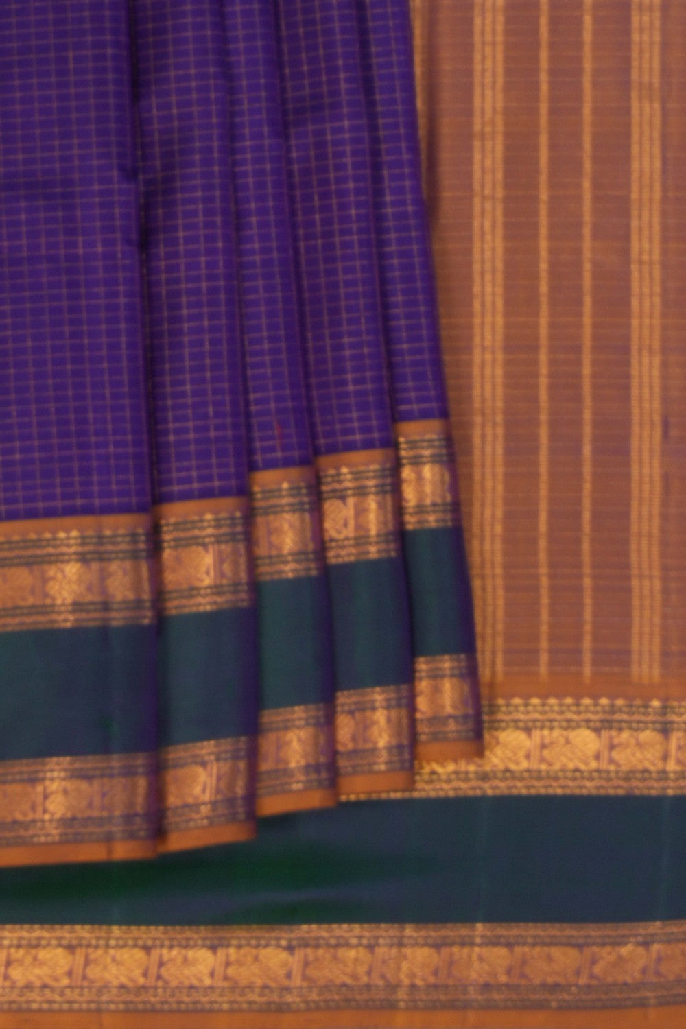 Image of Purple Kattam Arani Silk Saree